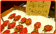 Drachenfrüchte auf dem Markt